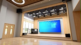 鹰皇科技承建西昌民族幼儿师范学校实训室舞台灯光音响视频系统改造工程
