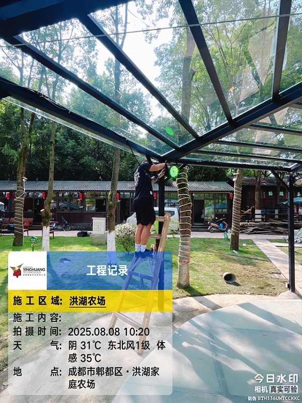 洪湖家庭农场户外舞台：舞台灯光加持，都市边缘休闲新地标