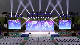 开学典礼舞台灯光、音响、LED显示屏设计方案 鹰皇灯光音响工程分享
