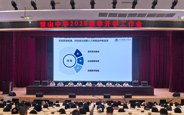 营山中学报告厅舞台灯光、音响、LED显示屏工程项目圆满交付