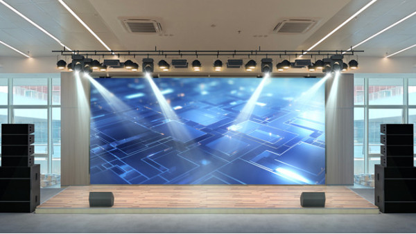 吉利学院（成都校区）室内小型舞台灯光音响LED显示屏系统工程进度简报