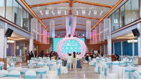 鹰皇科技圆满交付郫都区洪湖家庭农场宴会厅灯光音响视频工程